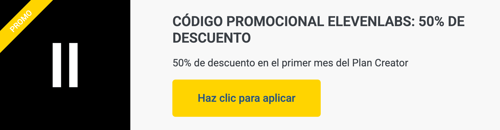 codigo promocional elevenlabs
