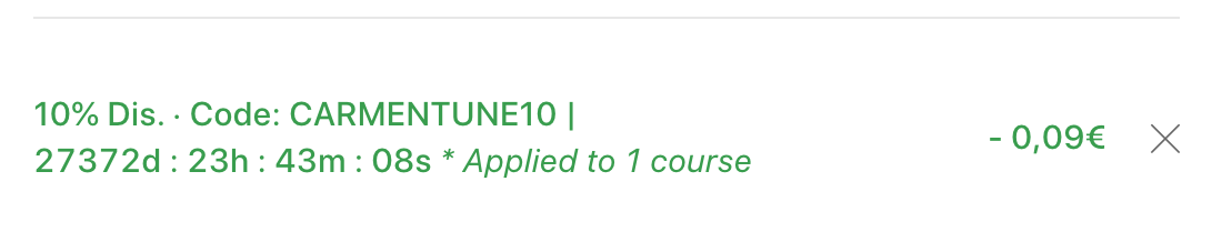 domestika discount code applied CARMENTUNE10