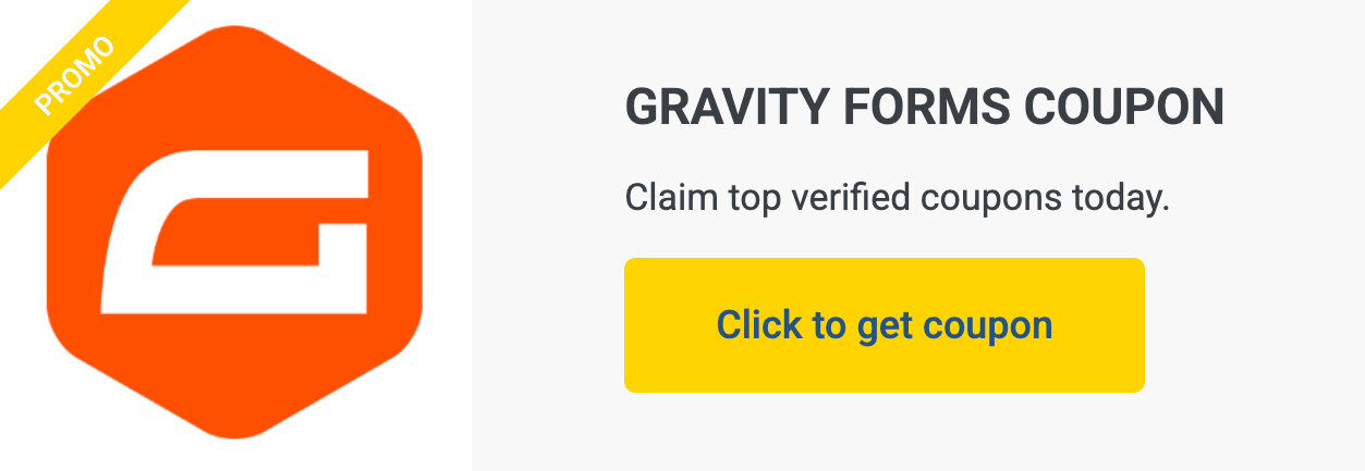 gravity forms coupon