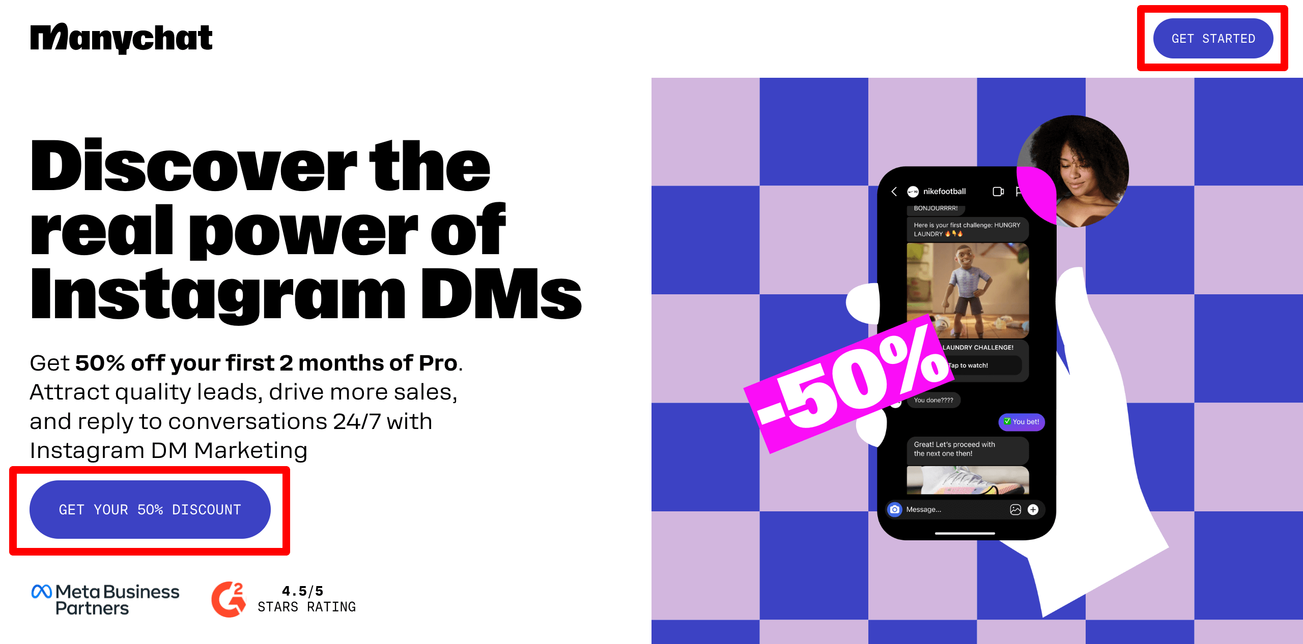manychat coupon code discount promotion